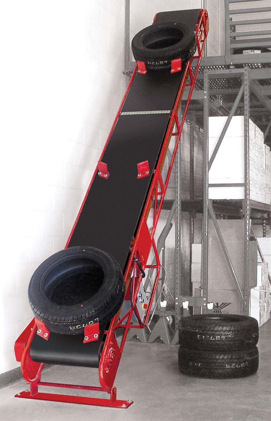 Floor to Floor Tire Handling Conveyors