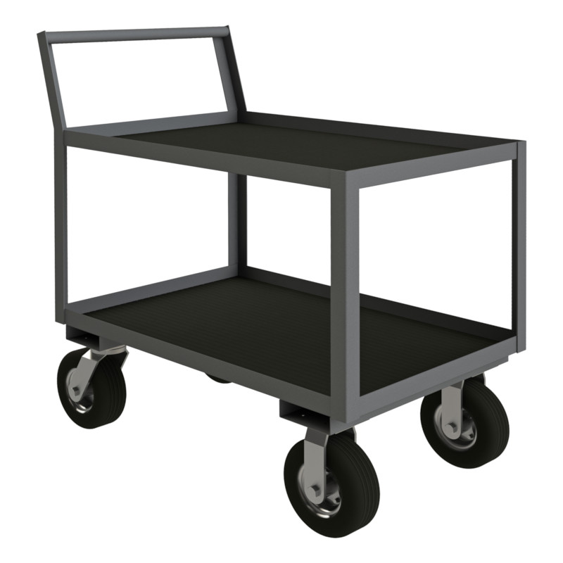 Low Profile Instrument Cart with Lips Up