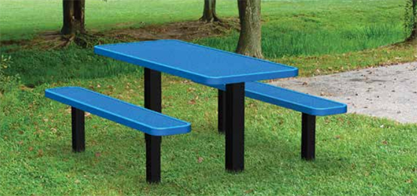 permanent picnic tables