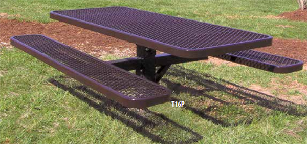 single picnic table