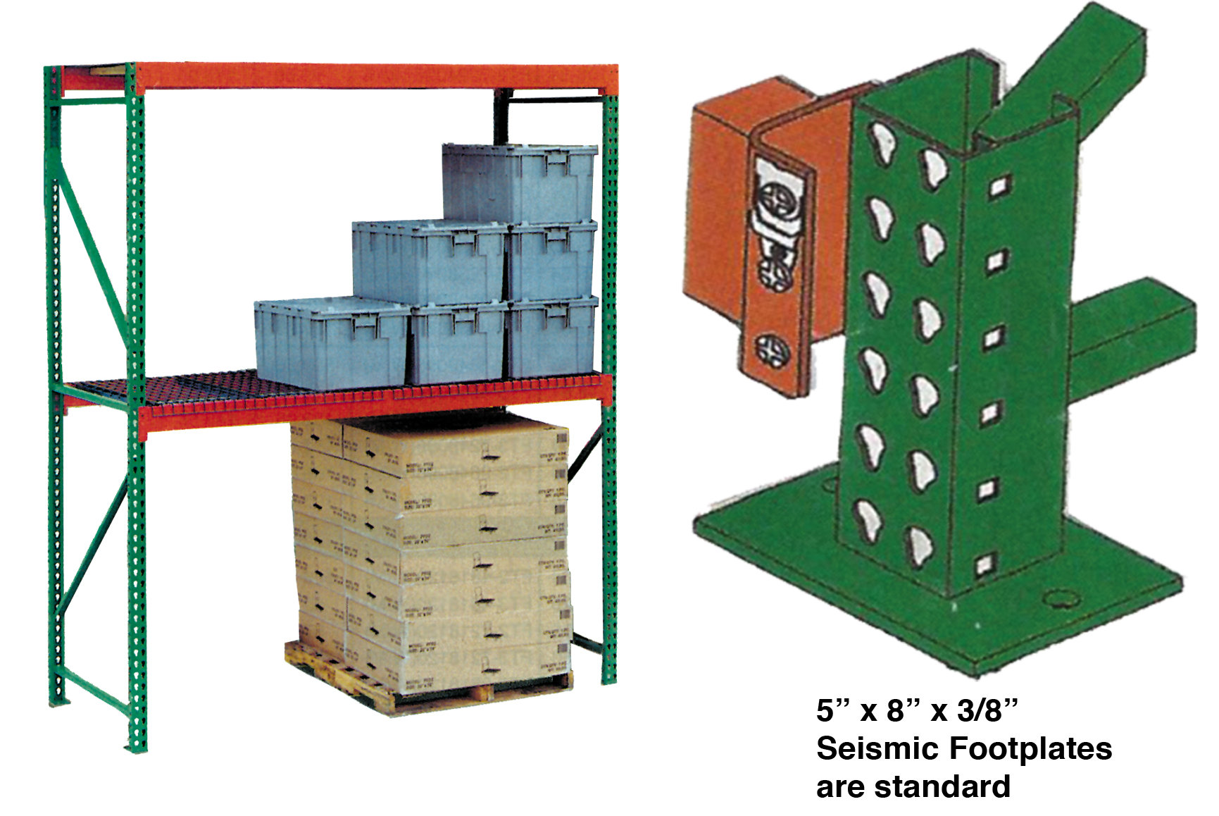 Teardrop 3 x 48 Storage Rack Beams