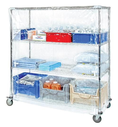 Clear Vinyl Cart Covers with Zipper Flap